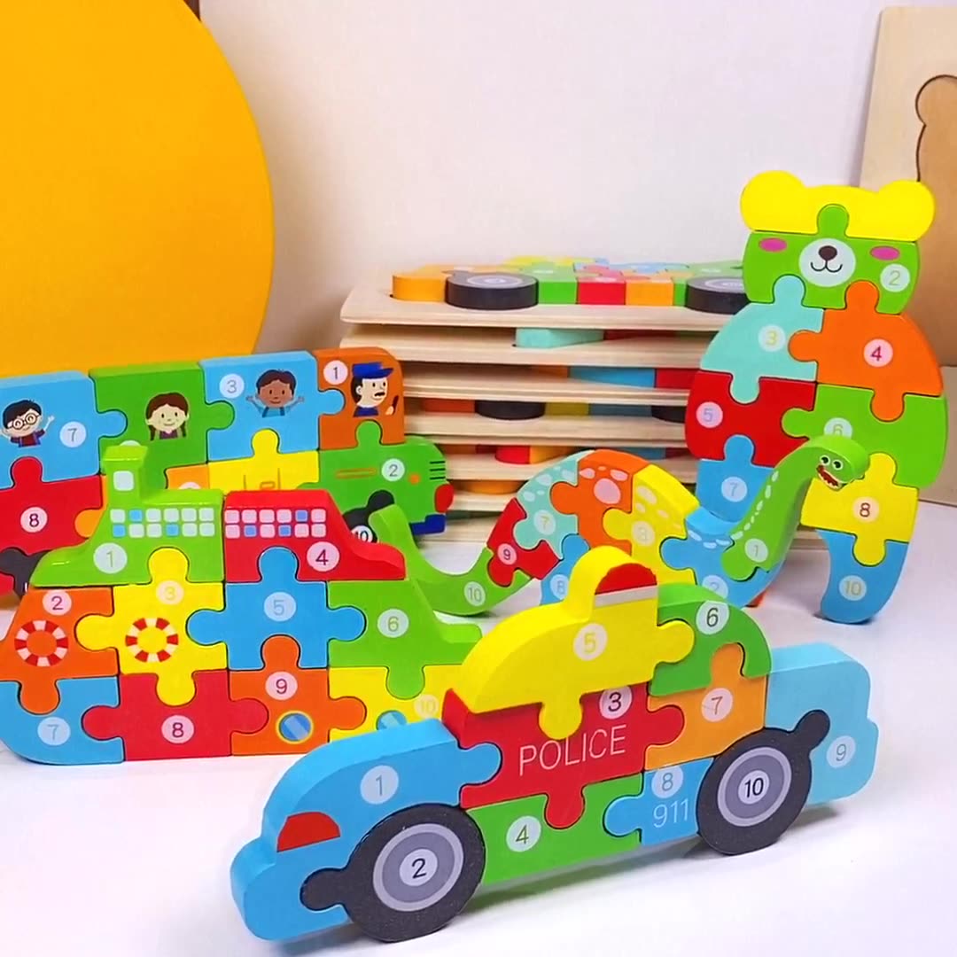 Montessori Lärande Pussel